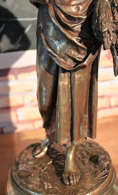 Bronze « Glaneuse » de E. Aizelin – XIXe