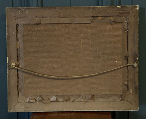 Öl auf Leinwand Stillleben Blumenstrauß 20. Jahrhundert M. Meton