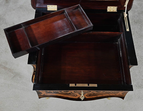 Operaia in Palissandro e Palissandro stile Luigi XV periodo Napoleone III - Metà del XIX secolo