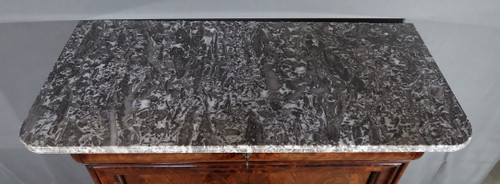 Piccolo Secretaire in Radica di Mogano, Periodo Restauro - Inizio XIX Secolo
