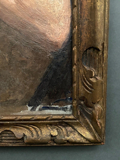 Öl auf Leinwand zwei Arbeiter bei der Arbeit 1930 von F. Saint Pasty
