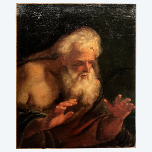 Öl auf Leinwand Porträt eines Mannes Mythologie 17. Jahrhundert