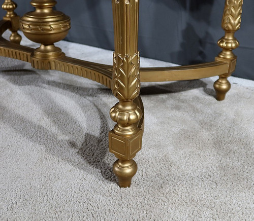 Table Console en Bois Doré , style Louis XVI - 2ème partie XIXe