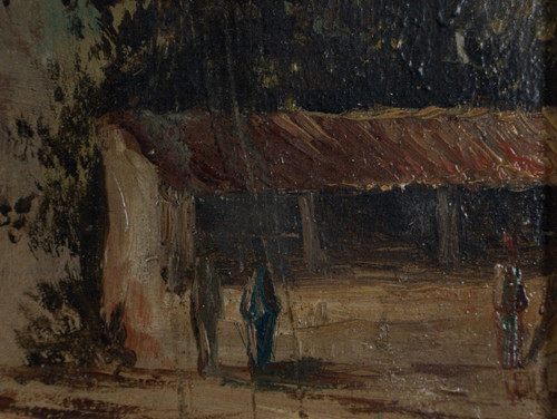 Oil on panel oriental scene by Paul Levéré or Lévéré XXe