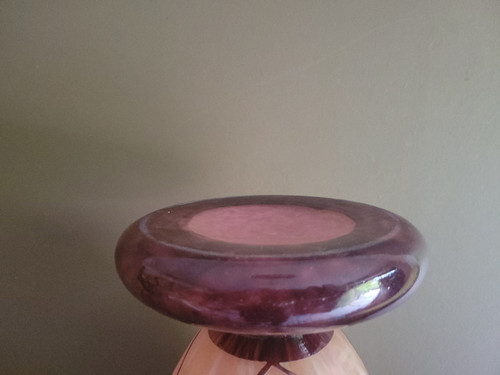 vase lépoque art déco e verre français/charder par Schneider modèle collier  1927/1928