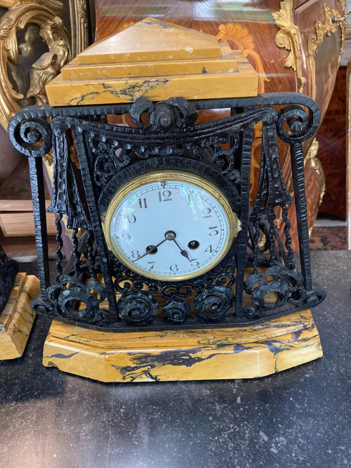 ART DECO WROUGHT IRON FIREPLACE SURROUND
