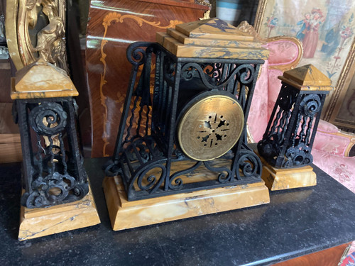 ART DECO WROUGHT IRON FIREPLACE SURROUND