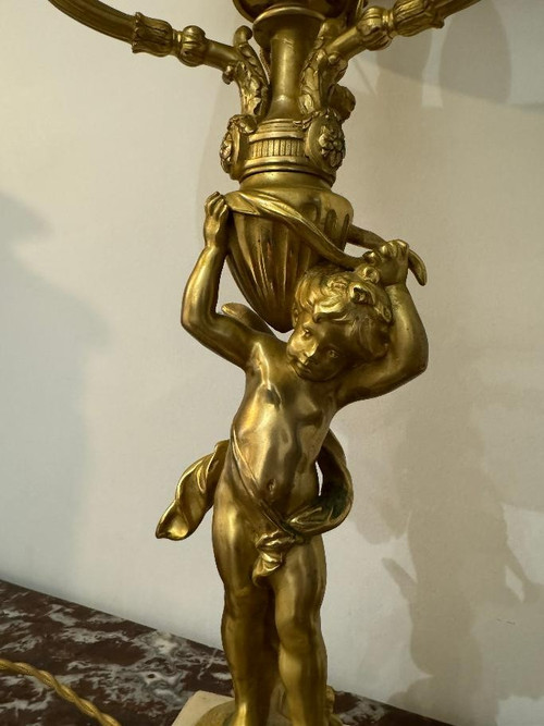 CHERUBIN LAMP NAPOLEON III - 19th century