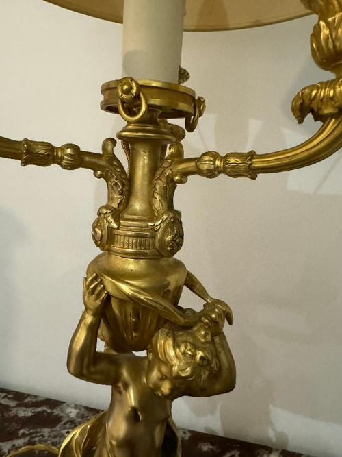 CHERUBIN LAMP NAPOLEON III - 19th century