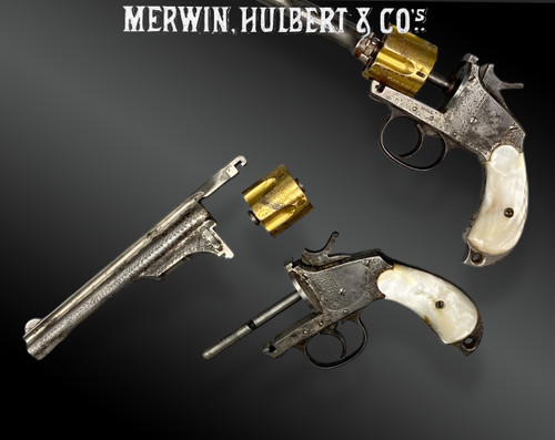Ein Paar MERWIN HULBERT Revolver, graviert und vergoldet ab Werk. Schatulle. VEREINIGTE STAATEN - 19. Jahrhundert