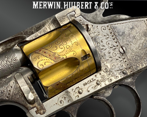 Ein Paar MERWIN HULBERT Revolver, graviert und vergoldet ab Werk. Schatulle. VEREINIGTE STAATEN - 19. Jahrhundert
