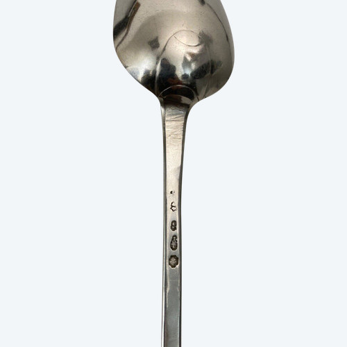 18th century silver Fermiers généraux stew spoon 172 grams
