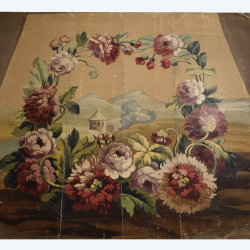 Cartone di arazzi Aubusson fine XIX-inizio XX secolo