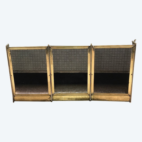 Antique brass mantelpiece from the 19th century Charles X period