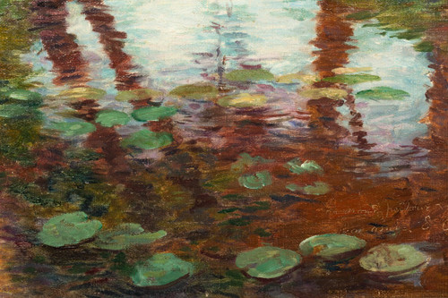 Paul-Édouard Crébassa (1864-1912) - Fluss mit Seerosen