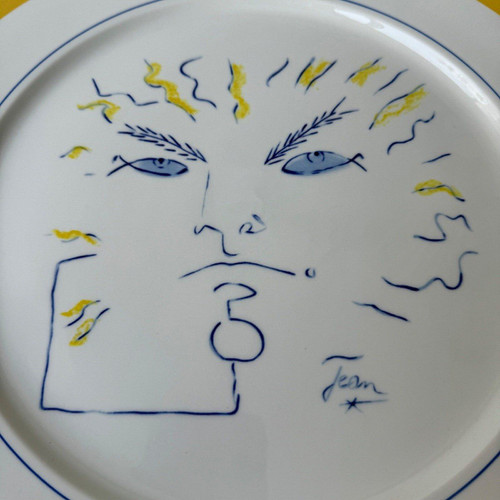 Plate design by Jean Cocteau Villeroy & Boch Jean-Claude Goumard