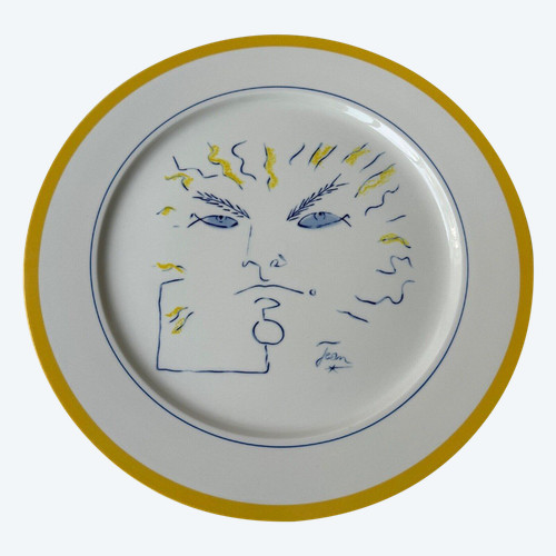 Plate design by Jean Cocteau Villeroy & Boch Jean-Claude Goumard
