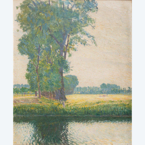Vue d'Afsnee par Fritz Van Loo (1871-1957)
