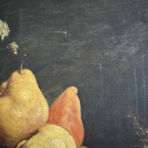 Öl auf Leinwand 1900 nach Fantin Latour Stillleben Blumen und Früchte
