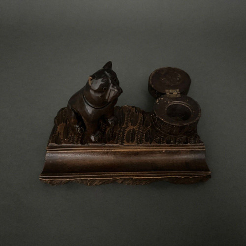 Black Forest Bulldog inkwell Black Forest 1900