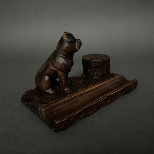 Black Forest Bulldog inkwell Black Forest 1900