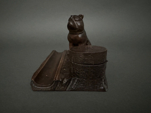 Black Forest Bulldog inkwell Black Forest 1900