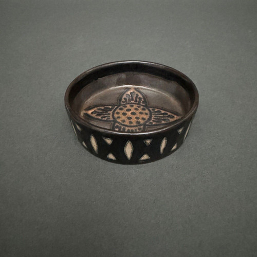 Odetta stoneware bowl with geometric design by HB Quimper
