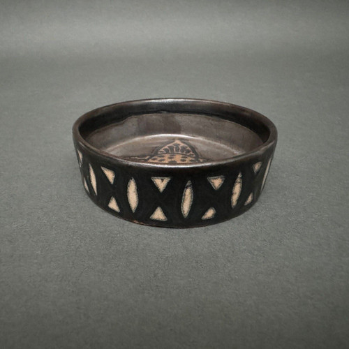 Odetta stoneware bowl with geometric design by HB Quimper