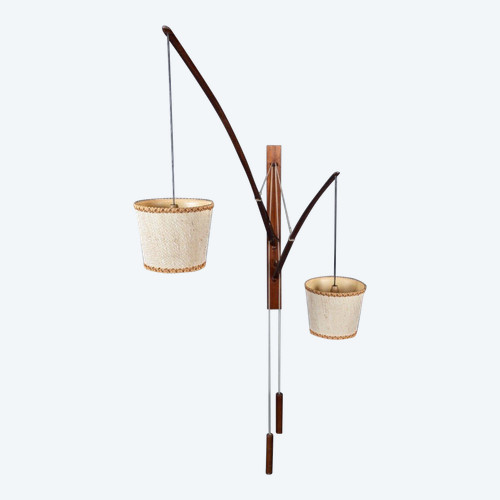 Wall lamp with counterweight Ruprecht Skrip Skrip Leuchten 2 arms