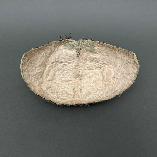 1930s child's headdress with embroidered pearls