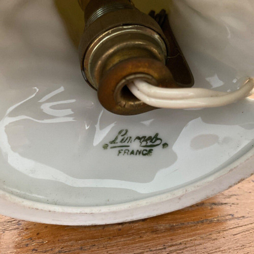 Veilleuse représentant un coq 1930 porcelaine de Limoges France