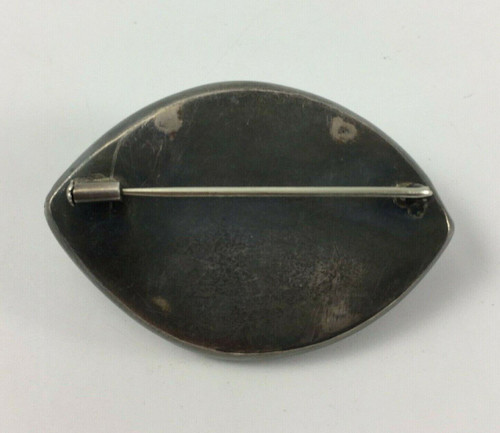 Brosche mit Buddha-Dekor Indien Silber 24 Gramm schöne alte Rechnung