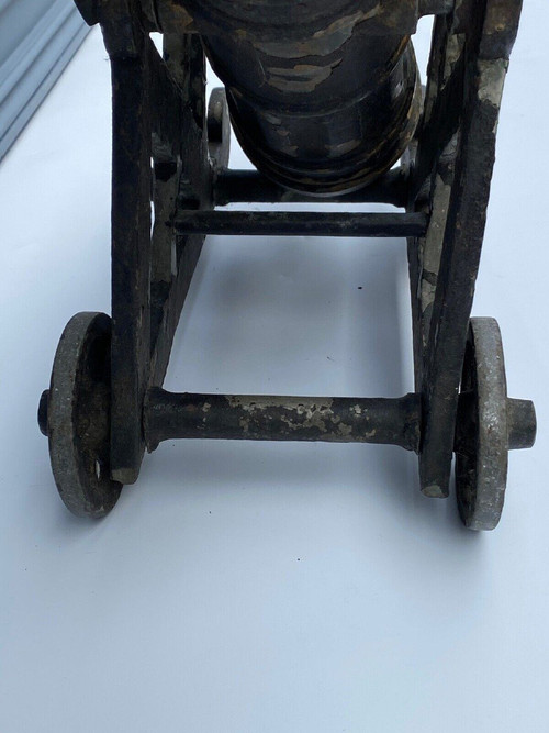 Canon en fonte de fer fin XIXe patine d'origine
