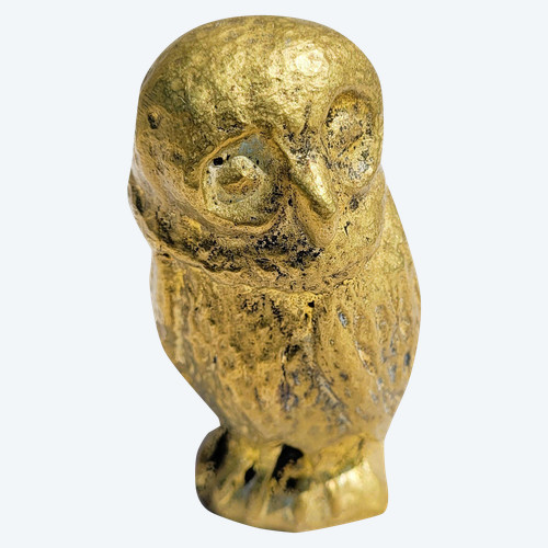 Bronze Owl sculpture signed by Willy n° 734