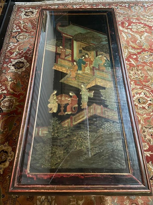 Table basse Louis XV asiatique indochinoise 