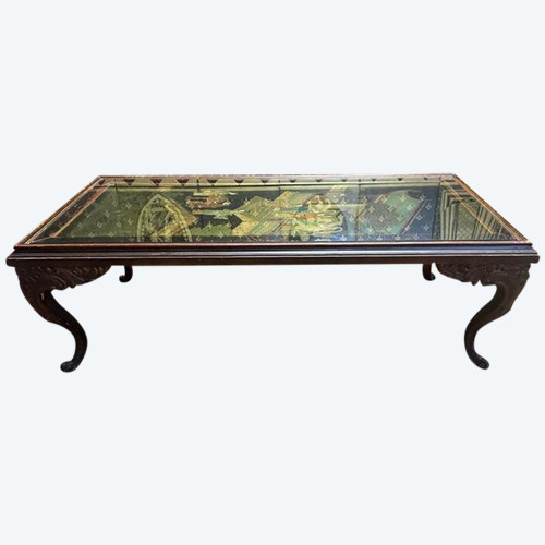 Table basse Louis XV asiatique indochinoise 