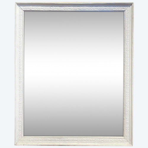Miroir style Louis XVI blanc 