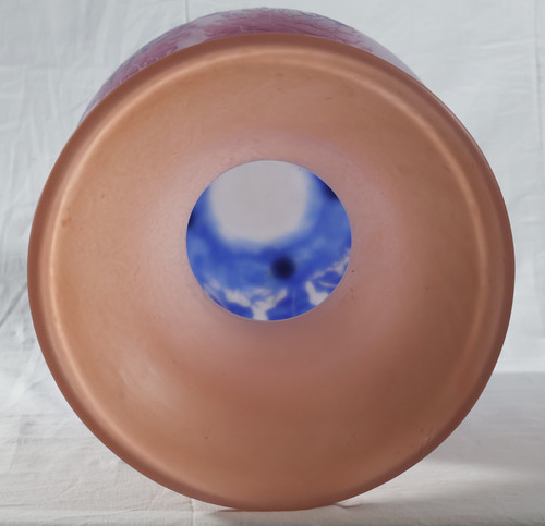 Grand vase boule signé DEGUE époque Art-Déco 