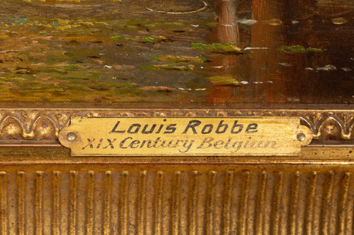 Tiere auf der Weide - Louis Robbe (Zertifiziert)
