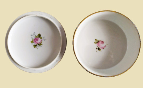 Hand Painted Porcelain Candy Box Manufacture Rebais