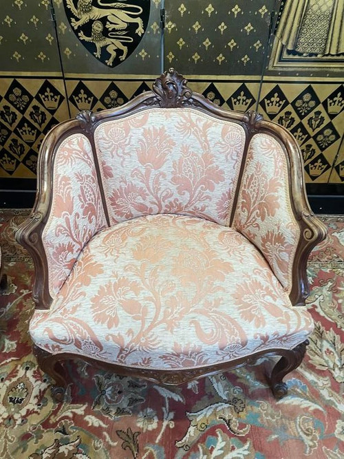 Paire de fauteuils Louis XV - Rocailles