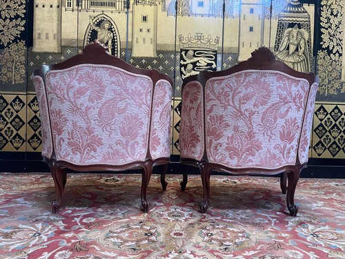 Paire de fauteuils Louis XV - Rocailles