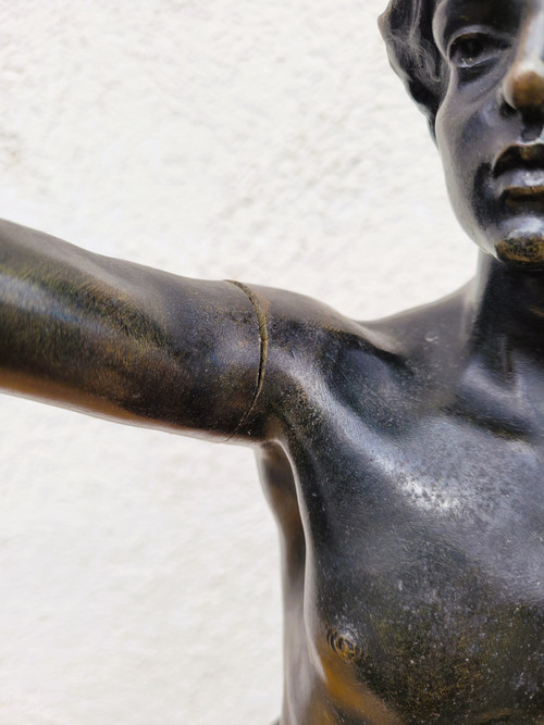 Ruffony, Il giuramento, scultura in bronzo firmata, fine XIX inizio XX secolo