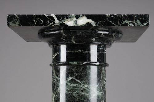 Column in Vert de Mer marble