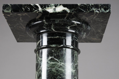 Column in Vert de Mer marble