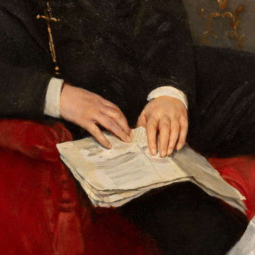 La leçon de broderie - Gustave de Jonghe (1829-1893)