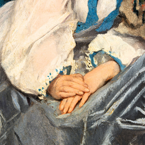 La leçon de broderie - Gustave de Jonghe (1829-1893)