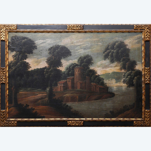 Grand tableau de paysage 