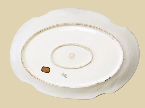  Limoges Grand Plat En Porcelaine  Peint à La Main