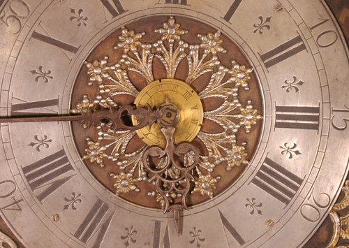 18th Century Oak Longcase Clock From Belgium